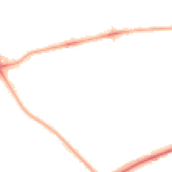 Night-time road noise heatmap for NW3 3DR