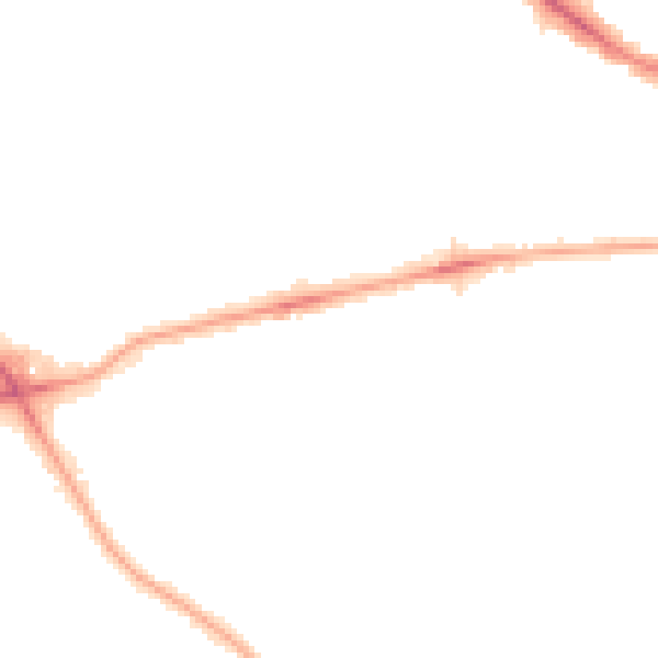 Night-time road noise heatmap for NW3 3SU