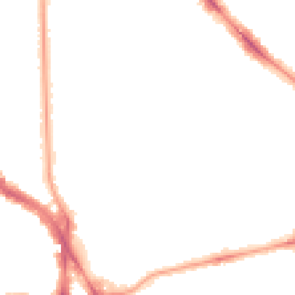 Night-time road noise heatmap for NW3 4HT