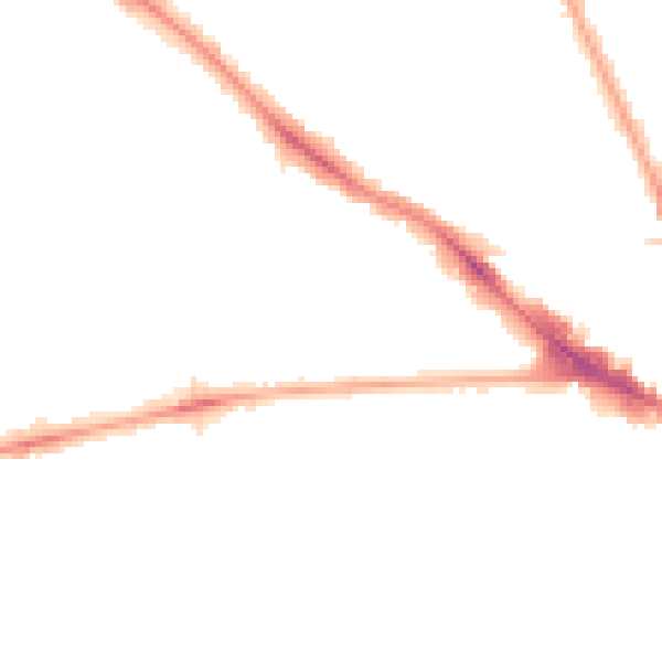 Night-time road noise heatmap for NW3 4SS