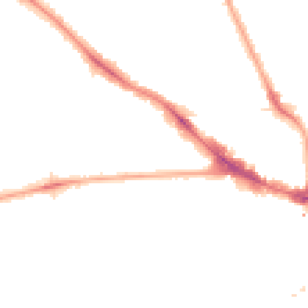 Night-time road noise heatmap for NW3 4ST