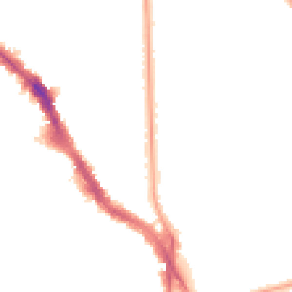 Night-time road noise heatmap for NW3 5JY