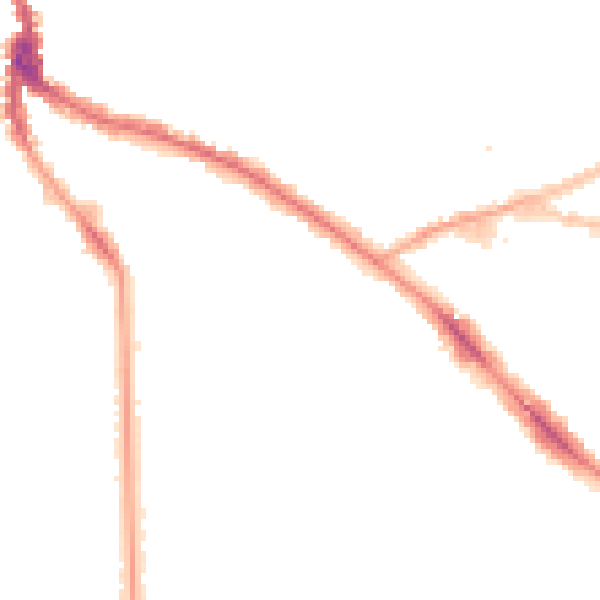 Night-time road noise heatmap for NW3 5NJ