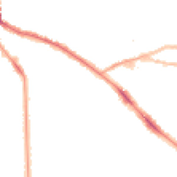 Night-time road noise heatmap for NW3 5PF
