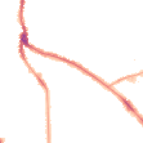 Night-time road noise heatmap for NW3 5UE