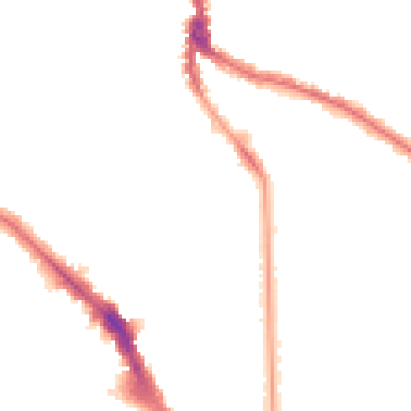 Night-time road noise heatmap for NW3 6AA