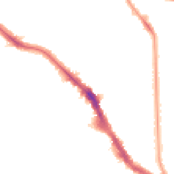 Night-time road noise heatmap for NW3 6BX
