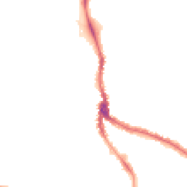 Night-time road noise heatmap for NW3 6SG