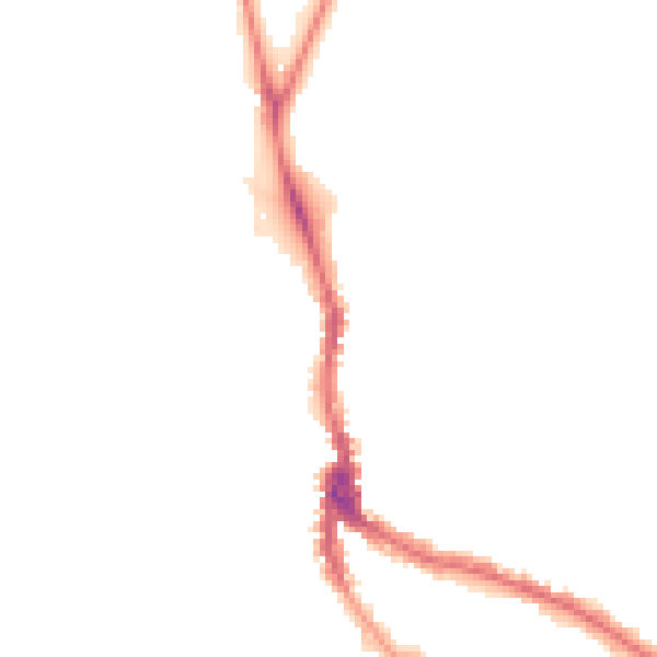 Night-time road noise heatmap for NW3 6SS