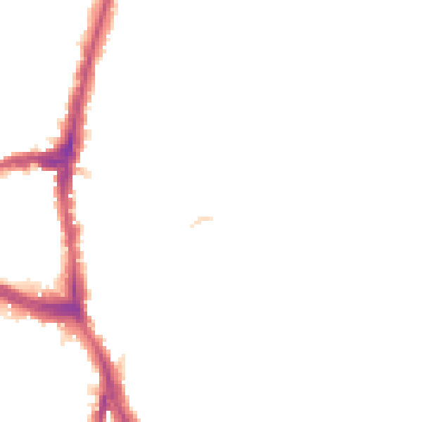 Night-time road noise heatmap for NW3 7NH