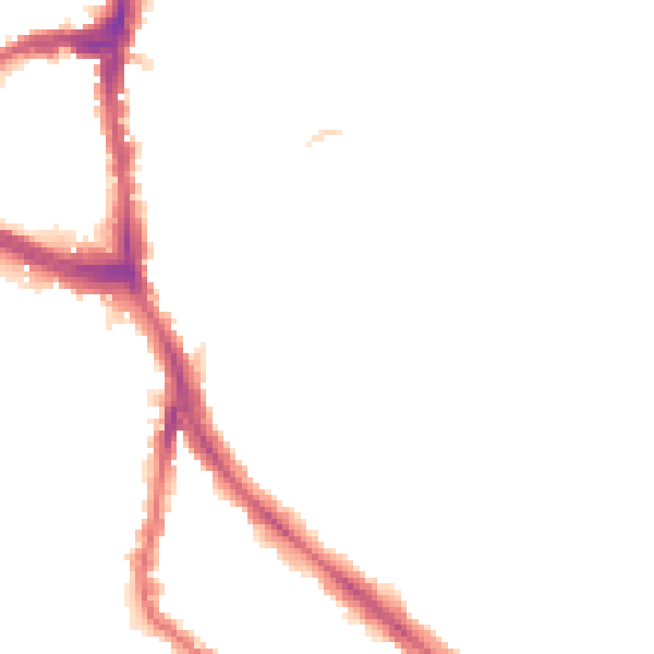Night-time road noise heatmap for NW3 7PG