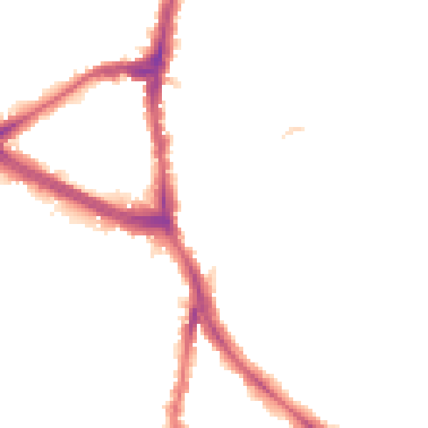 Night-time road noise heatmap for NW3 7PR