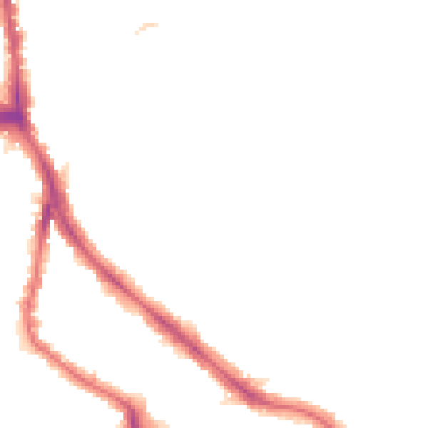 Night-time road noise heatmap for NW3 7SN