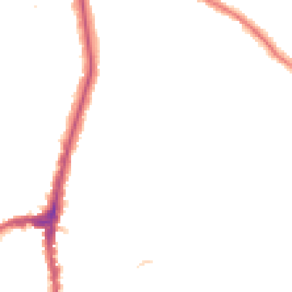 Night-time road noise heatmap for NW3 7UL