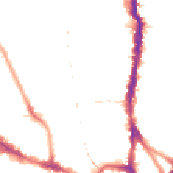 Night-time road noise heatmap for NW5 3EA