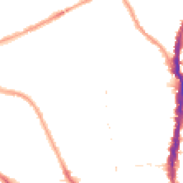Night-time road noise heatmap for NW5 4DL