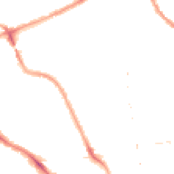 Night-time road noise heatmap for NW5 4DY