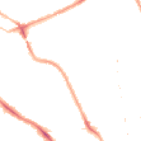 Night-time road noise heatmap for NW5 4QA