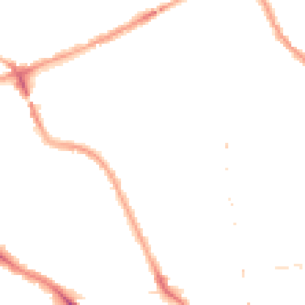 Night-time road noise heatmap for NW5 4QB
