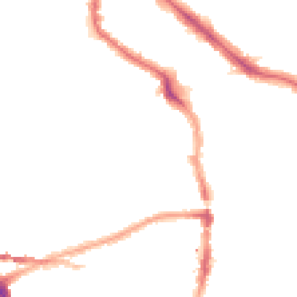 Night-time road noise heatmap for NW6 1BP