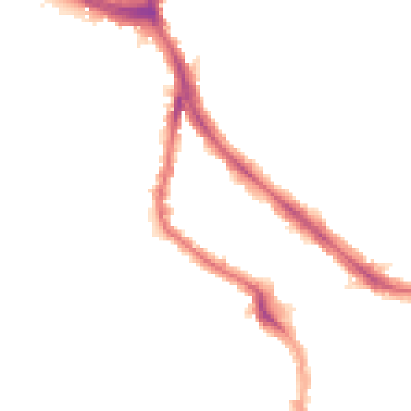 Night-time road noise heatmap for NW6 1DA