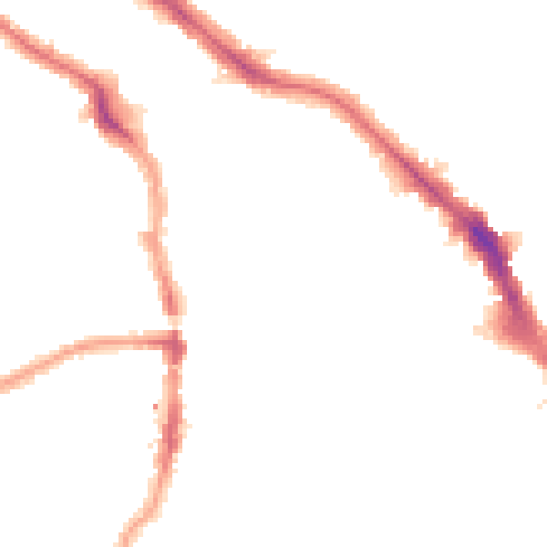 Night-time road noise heatmap for NW6 1XZ