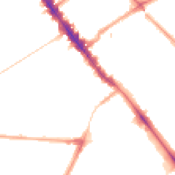 Night-time road noise heatmap for NW6 5SL