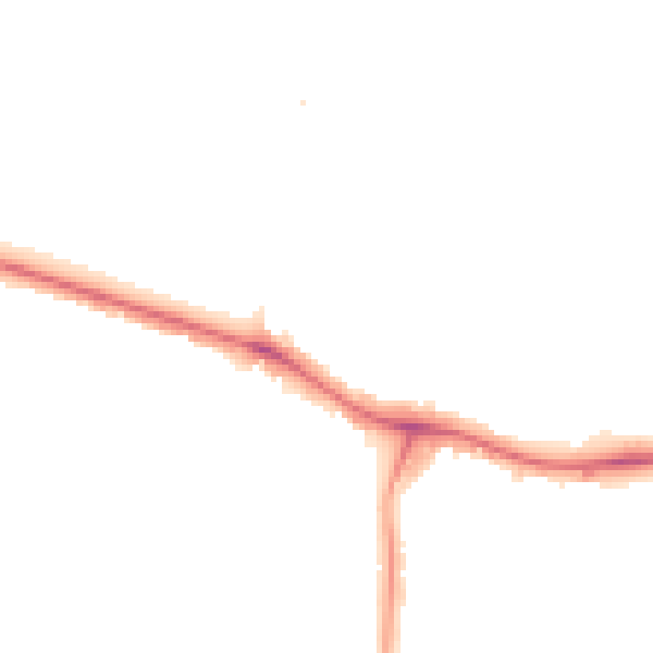 Night-time road noise heatmap for NW9 0BX