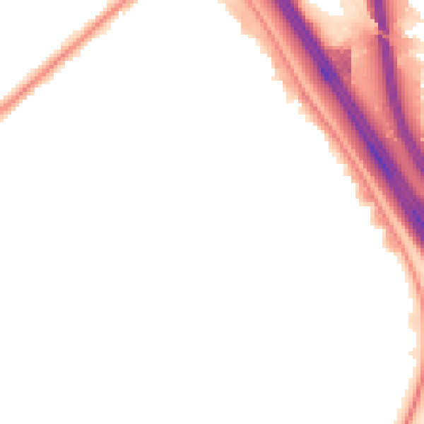 Night-time road noise heatmap for NW9 5TN