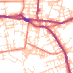 Daytime road noise heatmap for OL10 1AB