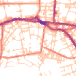 Daytime road noise heatmap for OL10 1AD