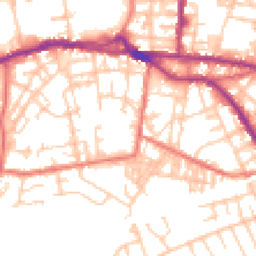 Daytime road noise heatmap for OL10 1AW