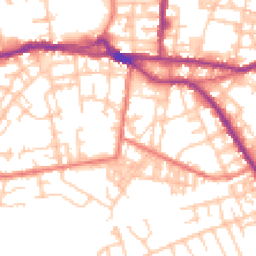 Daytime road noise heatmap for OL10 1BB