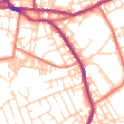 Daytime road noise heatmap for OL10 1DD