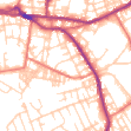 Daytime road noise heatmap for OL10 1DR