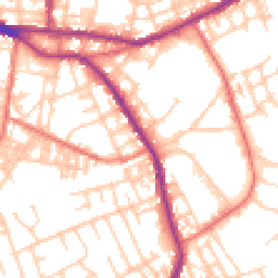 Daytime road noise heatmap for OL10 1DW