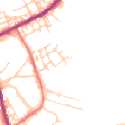 Daytime road noise heatmap for OL10 1FT
