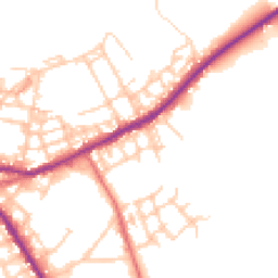 Daytime road noise heatmap for OL10 1QF