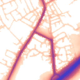 Daytime road noise heatmap for OL10 2ND