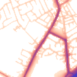 Daytime road noise heatmap for OL10 2NG