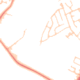 Daytime road noise heatmap for OL10 2PU