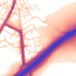 Daytime road noise heatmap for OL10 2WB