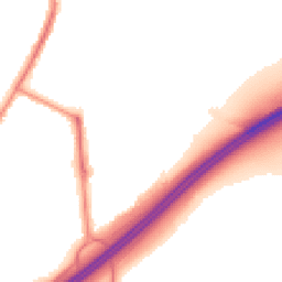 Night-time road noise heatmap for OL10 2WB