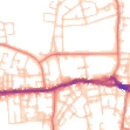 Daytime road noise heatmap for OL10 4BP
