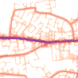 Daytime road noise heatmap for OL10 4RD