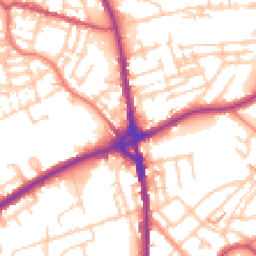 Daytime road noise heatmap for OL11 1AL