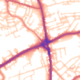 Daytime road noise heatmap for OL11 1BB
