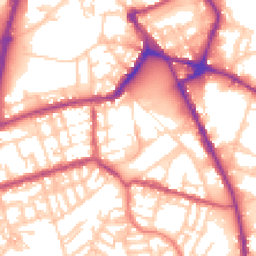 Daytime road noise heatmap for OL11 1EX