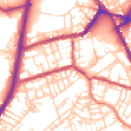 Daytime road noise heatmap for OL11 1HN