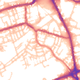 Daytime road noise heatmap for OL11 1JS